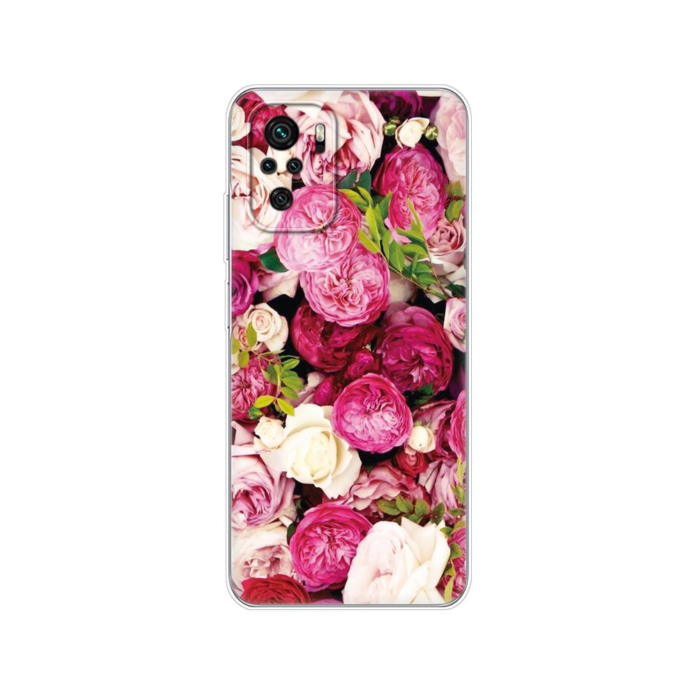For Xiaomi Redmi Note 10 10S Case 4G 5G Silicon Soft Tpu Back On Redmi Note 10 Pro Global Phone Cover Note10 S Bumper Etui Funda