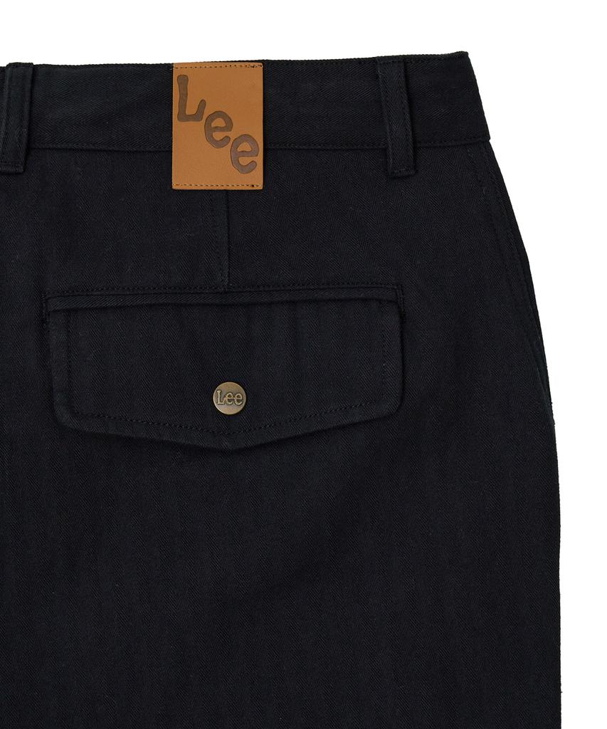 LEE Herringbone Cargo Pants Black