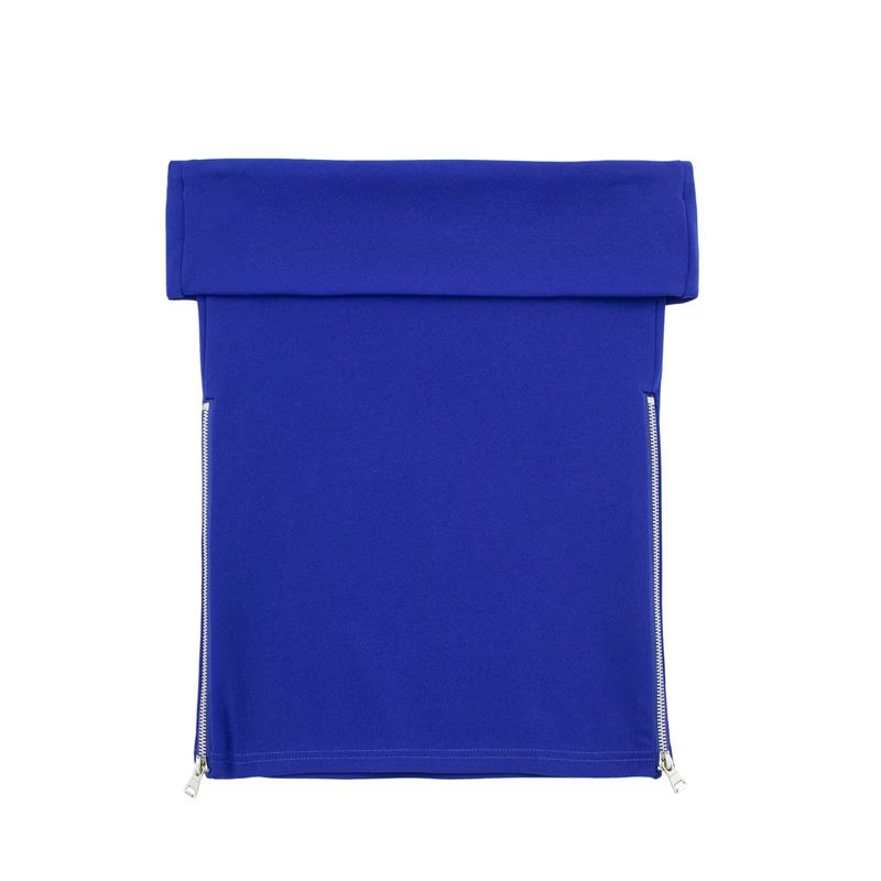 Kaslead Fashion Wind Straight Collar Knitting Zipper Tops