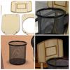 Household Mesh Pen Holder Wooden Frame Cosmetic Brushes Shelf  Table Storage Supplies