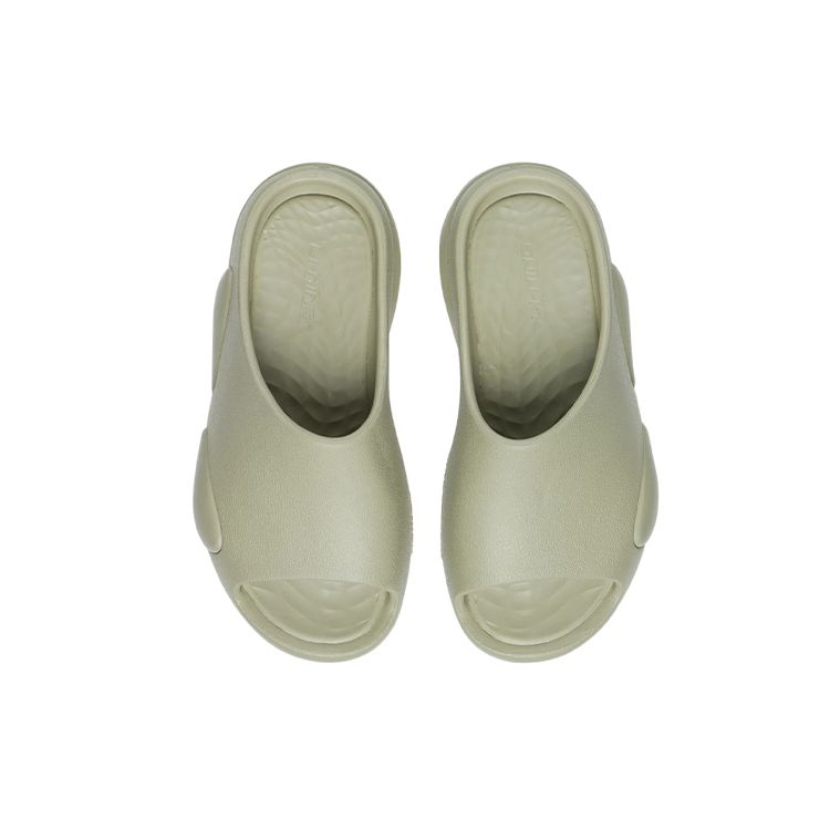 Li Ning CF Flow Shock Absorption Rebound Trend EVA Silent Slide Sandals Unisex Sandals Yew-Green AGAS028-4