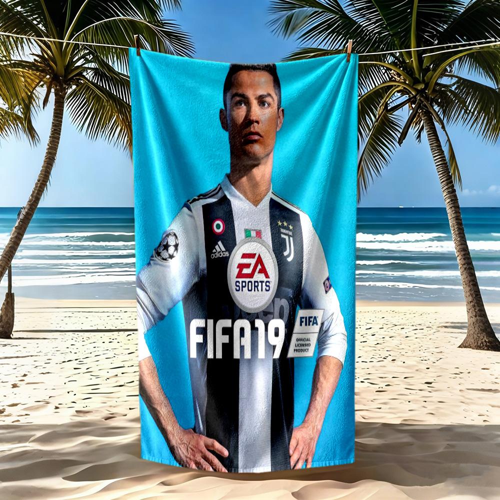 Cristiano Ronaldo Strandtuch Schnelltrocknend Weich Mikrofaser Bequem Leicht