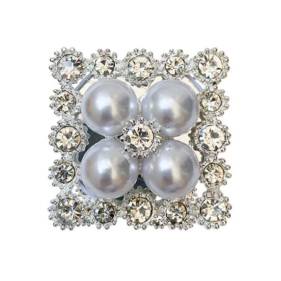 

Mobile Phone Holder Foldable Self-adhesive Anti-slip Electroplating Telescopic Decoration Square Rhinestone Faux Pearl