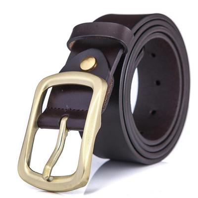 Men's Genuine Full Grain Leather Casual Antique Waist Belt