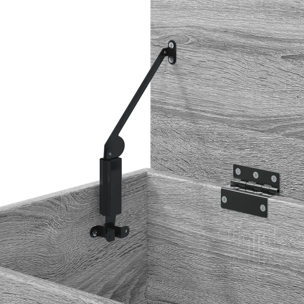 Storage Chest Grey Sonoma 84 X 42 X 46 Cm Engineered Wood