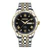 Men's Analog Quartz Watch with Day Date Display Stainless Steel Band Daily Water Resistance
