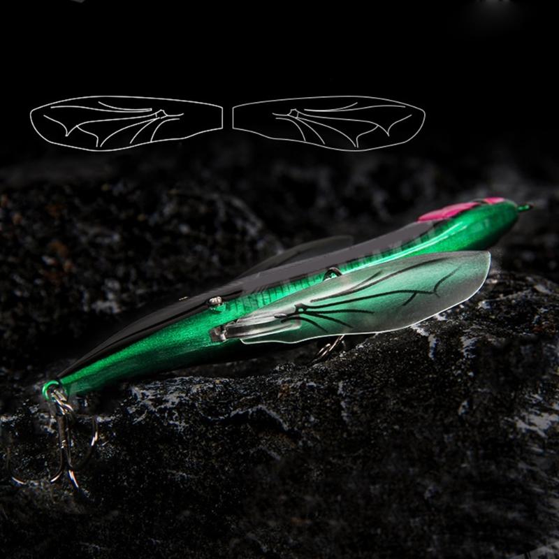 Topwater Dragonfly Fishing Lure Artificial Bait Wobbler Floating Fishing Crankbaits Artificial Baits Easy-to Use