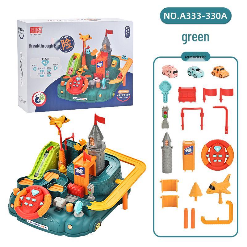 Kids' Adventure Track: Interactive Sliding Car Toy for Ages 1-3