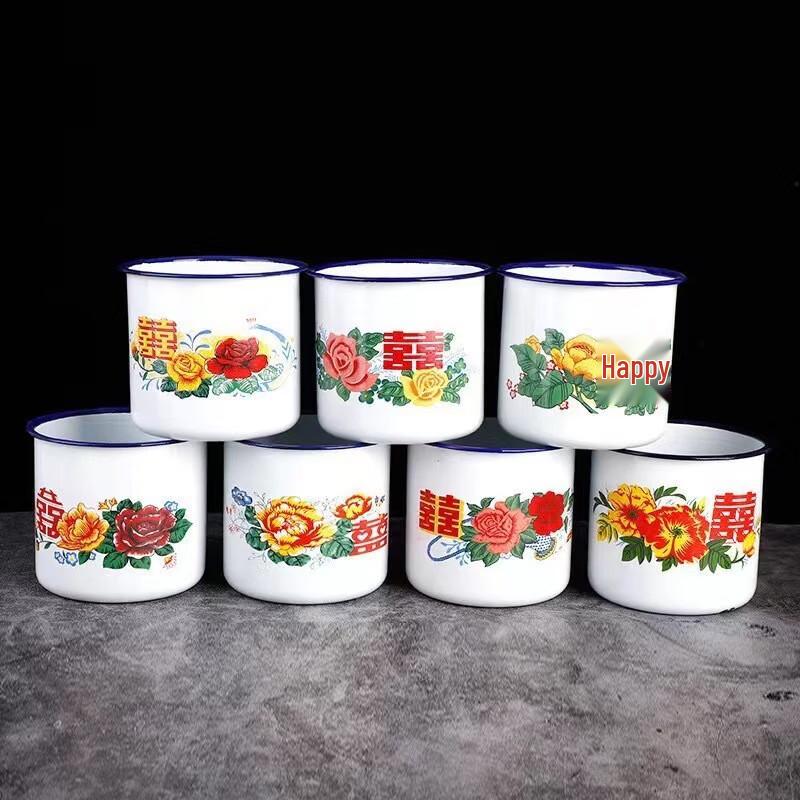 ZETAI Retro Enamel Mugs