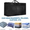 2 Pcs 180L Large Storage Bag, Extra Large Moving Bag with Zips for Moving House Storage Clothes Bedding Duvet Quilt Blankets Waterproof Jumbo Storage