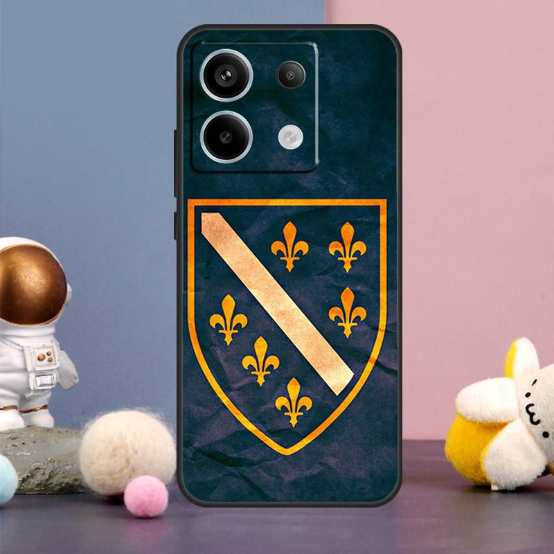 Cover Bandiera Bosnia ed Erzegovina per Xiaomi Redmi Note 13 12 11 9 10 Pro 12S 11S 10S 9S Redmi 13 12 10C 12C 13C Custodia