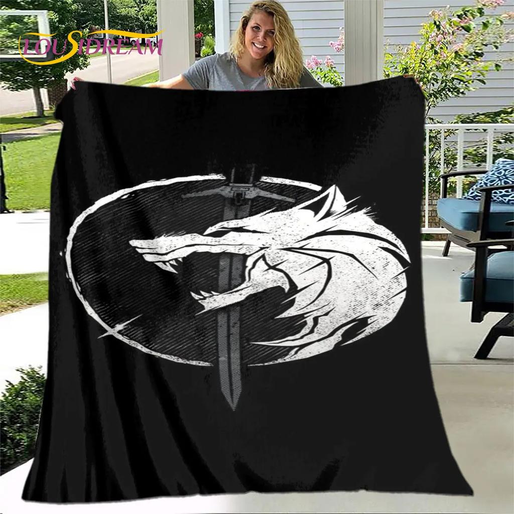The Witcher Game Gamer Soft Plush Blanket,Flannel Blanket Throw Blanket for Living Room Bedroom Bed Sofa Picnic Cover Bettdecke