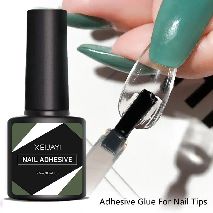 Colle à ongles en gel souple 3 en 1, colle à ongles collante, séchage rapide, forte adhérence, colle acrylique pour nail art