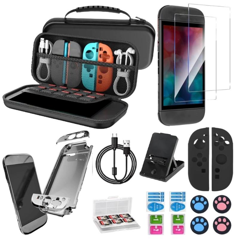 

Pack of 16 Organization Gaming Storage Bag with Lightweight Portable Design High Capacity for Travel Accessories 1