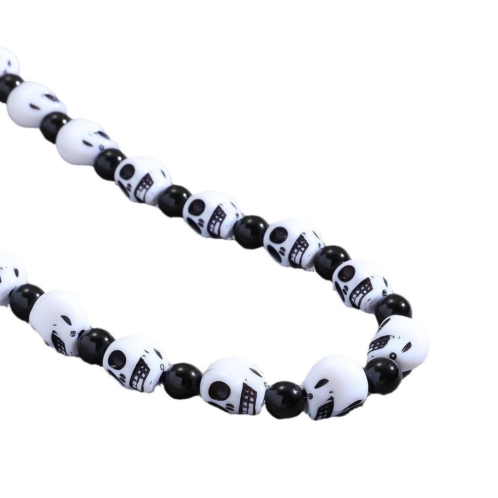 Fashionable Acrylic Geometric Skull Necklace For Men Wholesale Jewelry