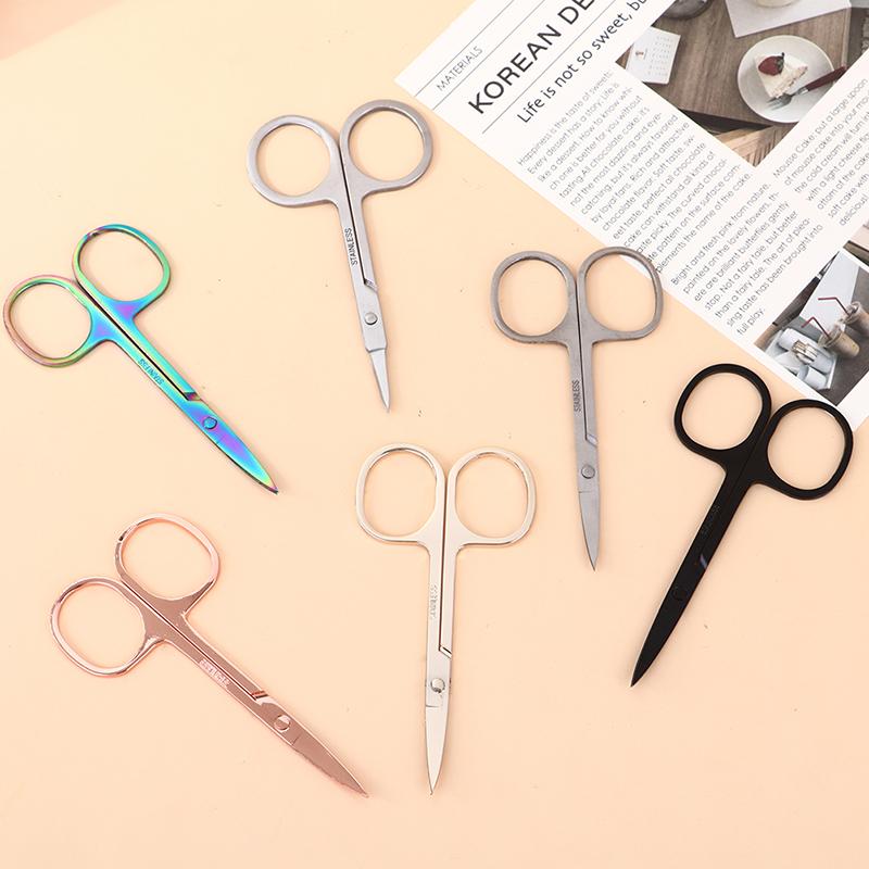 Small Nail Tools Eyebrow Nose Hair Scissors Cut Manicure Facial