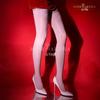 Luoying 8370 Silky High Tube Sexy Black Oily Stockings