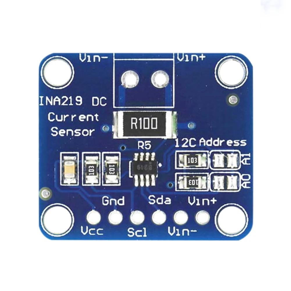 10-1PC MCU-219 INA219 Bi-directional Current Sensor Breakout Module I2C Zero Drift Power Monitoring Sensor Module High-precision
