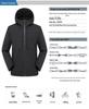 Little Bird's Men's Soft Shell Jacket with Velvet Lining - Autumn/Winter Windproof Waterproof Hiking Coat