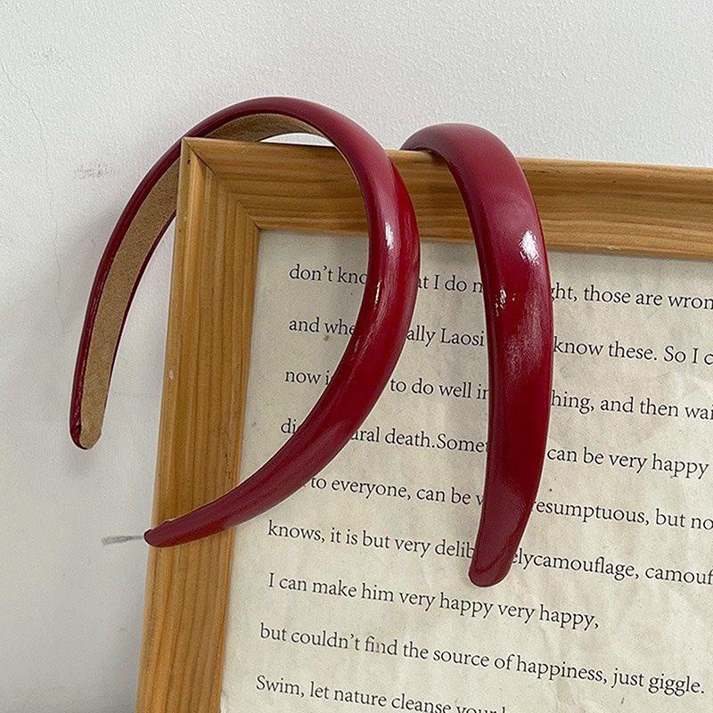 Year Red Headbands Women Wide Hairband Headwear Elasticity Hairbands Elegant Girl Hair Accessories Vintage Headwear