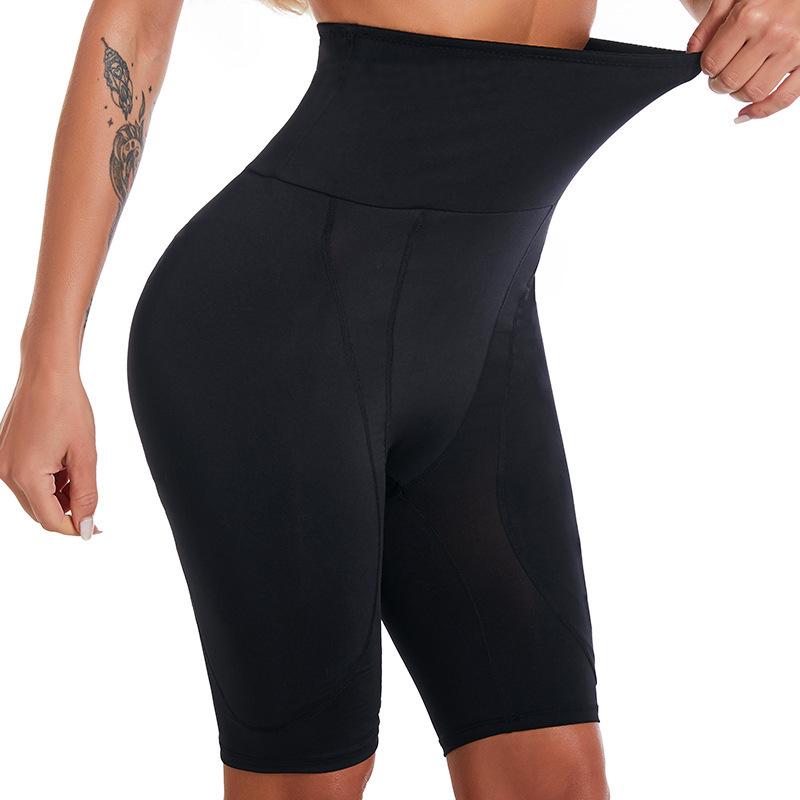 Plus Size High-Waisted Tummy Control & Hip-Enhancing Shaper Shorts with Padded Lifting Effect