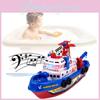 Colorful Electric Fireboat Toy For Kids With Water Spraying Music And Lights Features