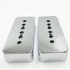 2-piece Set of Plastic Housings for Electric Guitar Pickups 50/52mm Plastic Pickup Covers, Gold- or Silver-plated