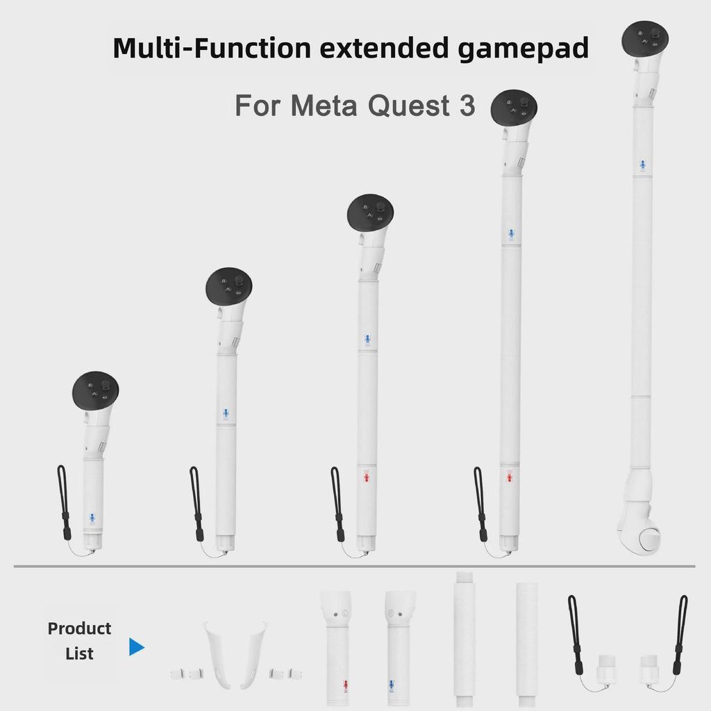 Meta Quest 3 Extended Handle Lightsaber & Golf Controller (4-Pack)