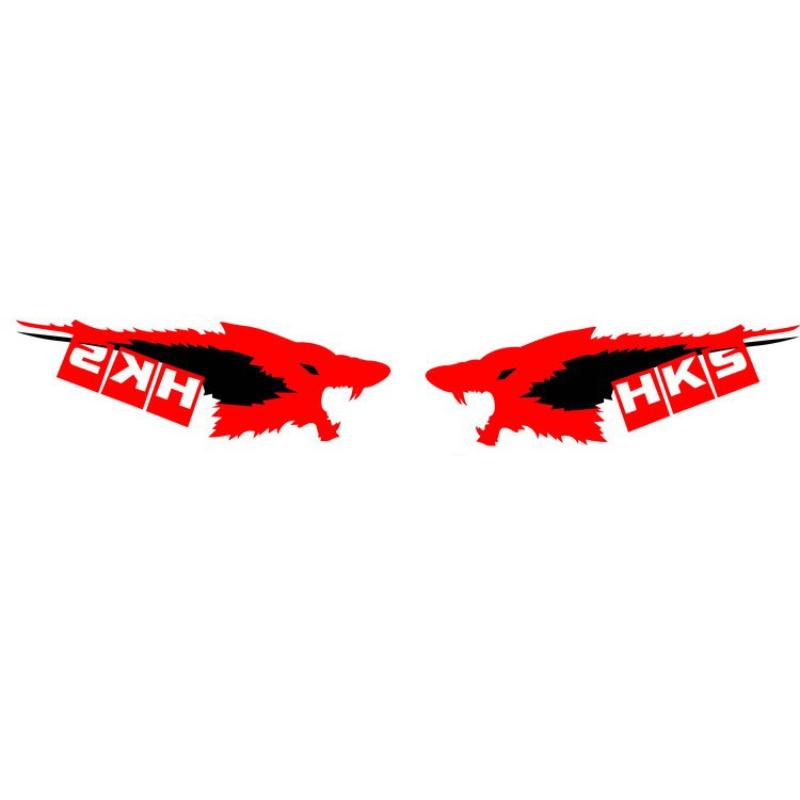 Car Sticker Wolf Car Sticker Waterproof Vinyl Decal for Vehicle Body, Window & Bumper Racing Style Decoration Decal