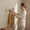 Wooden Wall Hook Cute Cartoon Solid Wood Heavy Duty Decorative Hanging Hook For Coat Hat Towel Entryway Bedroom Home Decor