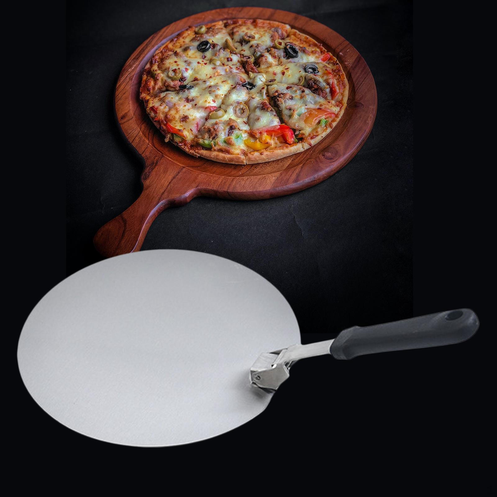 Long Handle Pizza , Professional Indoor Outdoor Baking Tool, Turner, Rotating 10inch