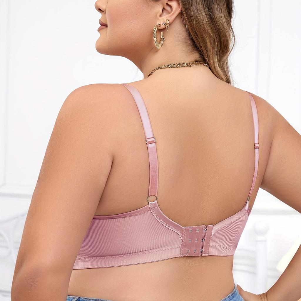 Large Size Push-up Comfortable Underwear for Big Breasts Small Adjustment Underwire Sexy Women's Bra