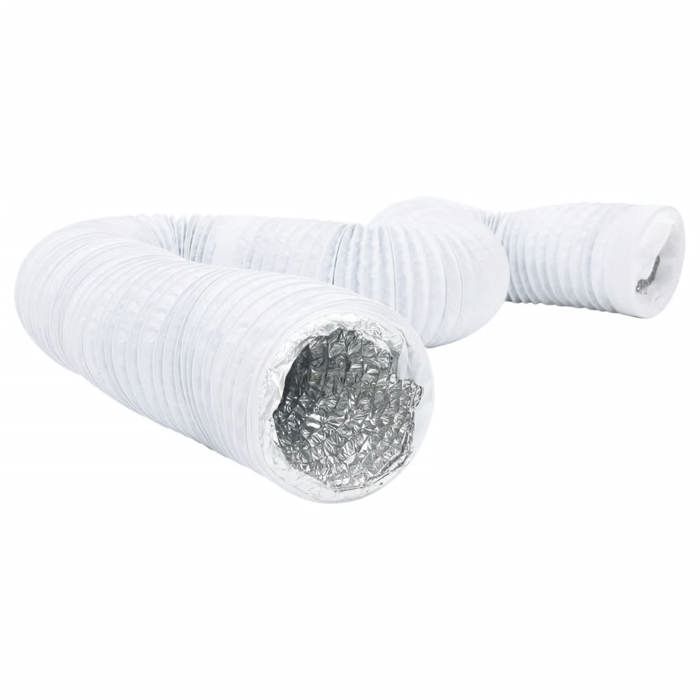 VidaXL Conduit de ventilation aluminium et PVC 6 m Ø20 cm, tuyau d'échappement flexible, conduit de hotte aspirante,, tuyau 4008069