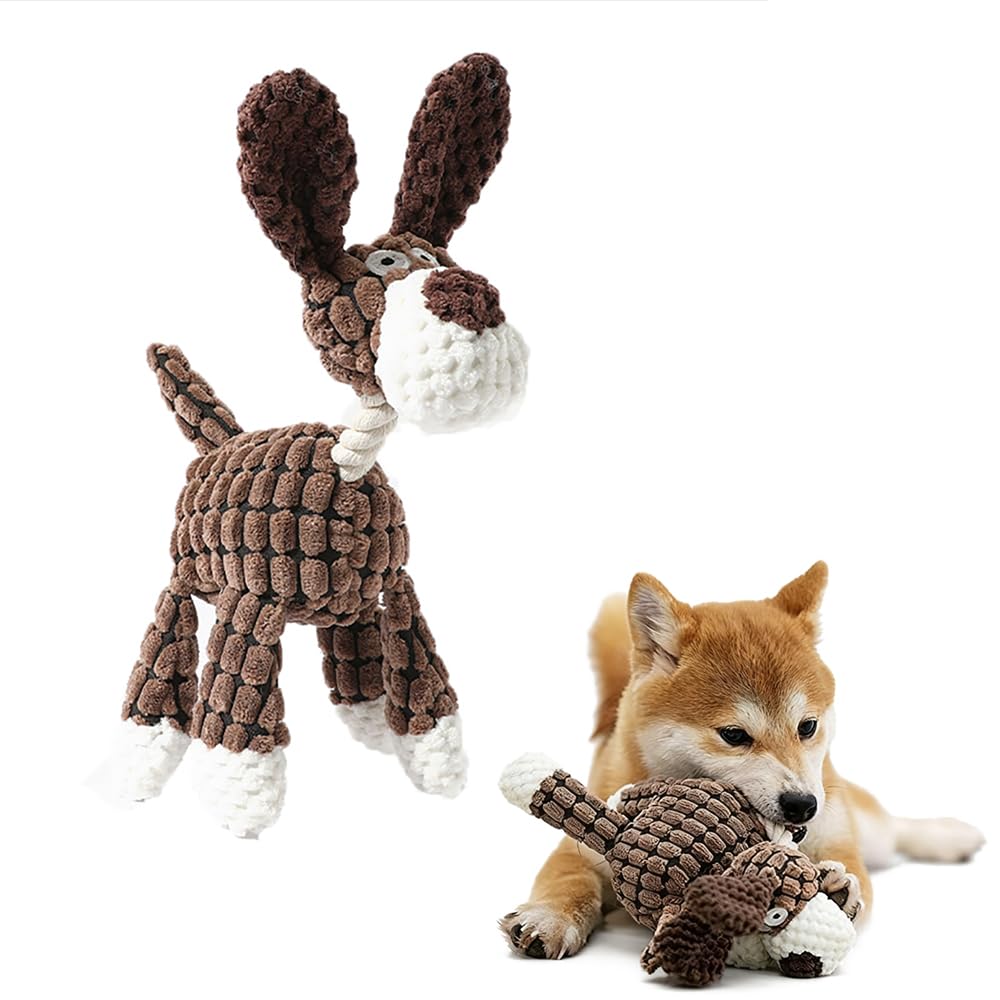 RUIFANDAHK Dog Toy with Donkey Super Pet Chew Toy for Indoor Soothing Available In 3 Colors Made with Safe and Secure Helps Relieve Pet Stress