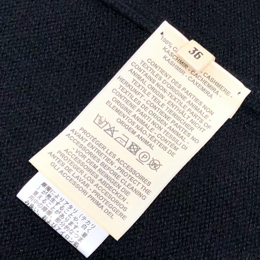 Hermes Série knoflíků Pletený kardigan Dlouhý rukáv Výstřih do V