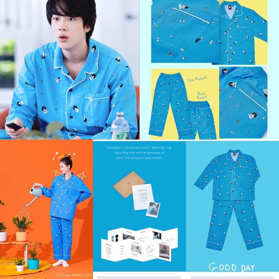 Pajama Set: Jin's 2022 Home Wear 'Good Days' Sleep Pants