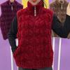 Mom autumn and winter vest female mink fleece knitted jacket plus fat plus size sleeveless vest thermal zipper cardigan