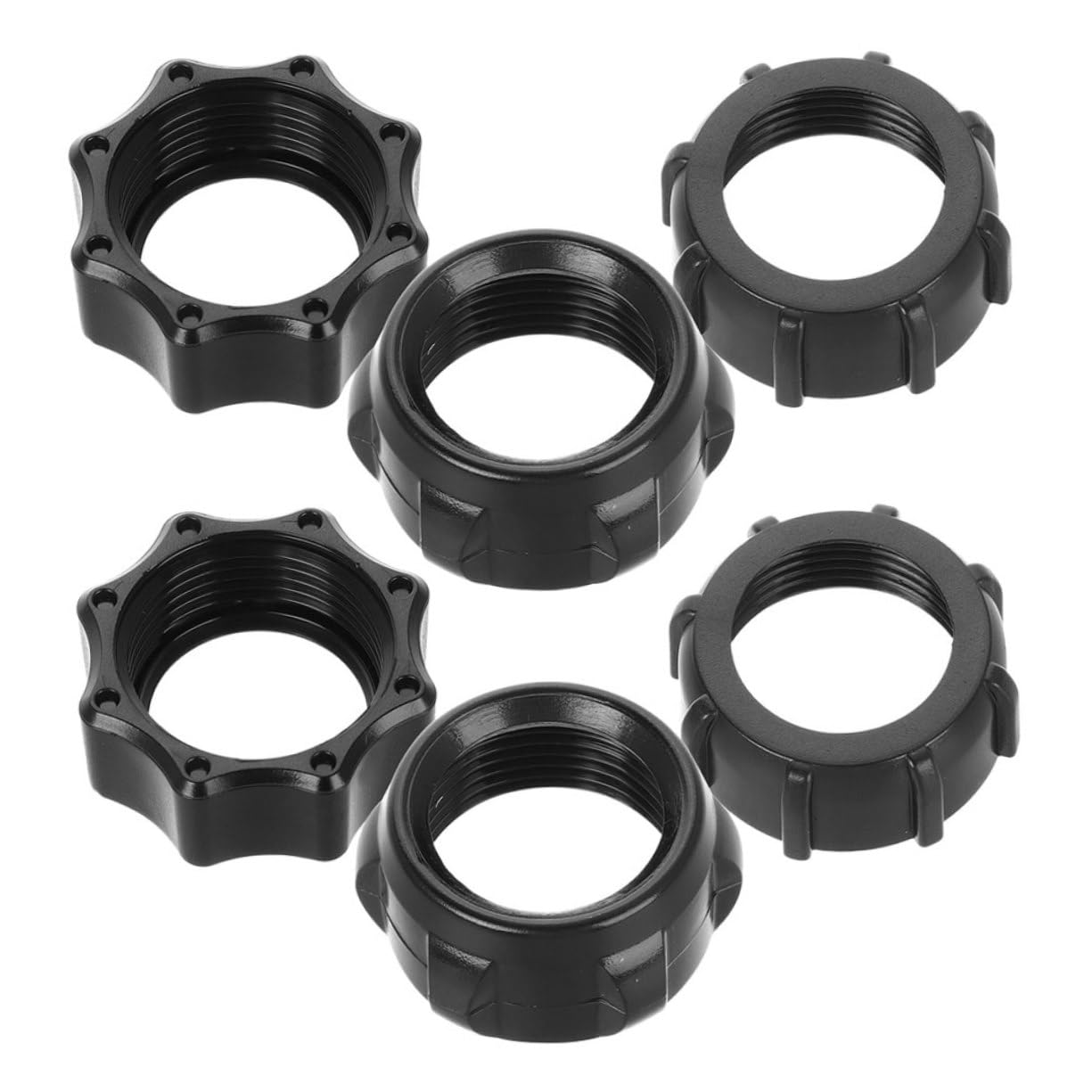 

ERINGOGO 6pcs Car Charging Nut Ball Socket Joint Car Supply Black 3.20X2.90X2.50CM чорний