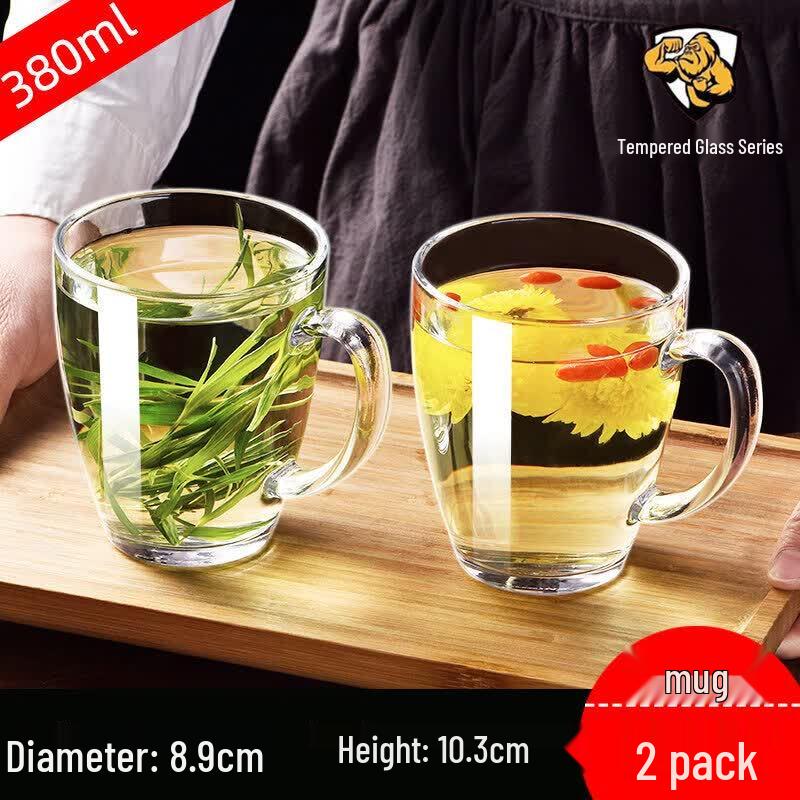 Youluo Tempered Glass Mug with Handle