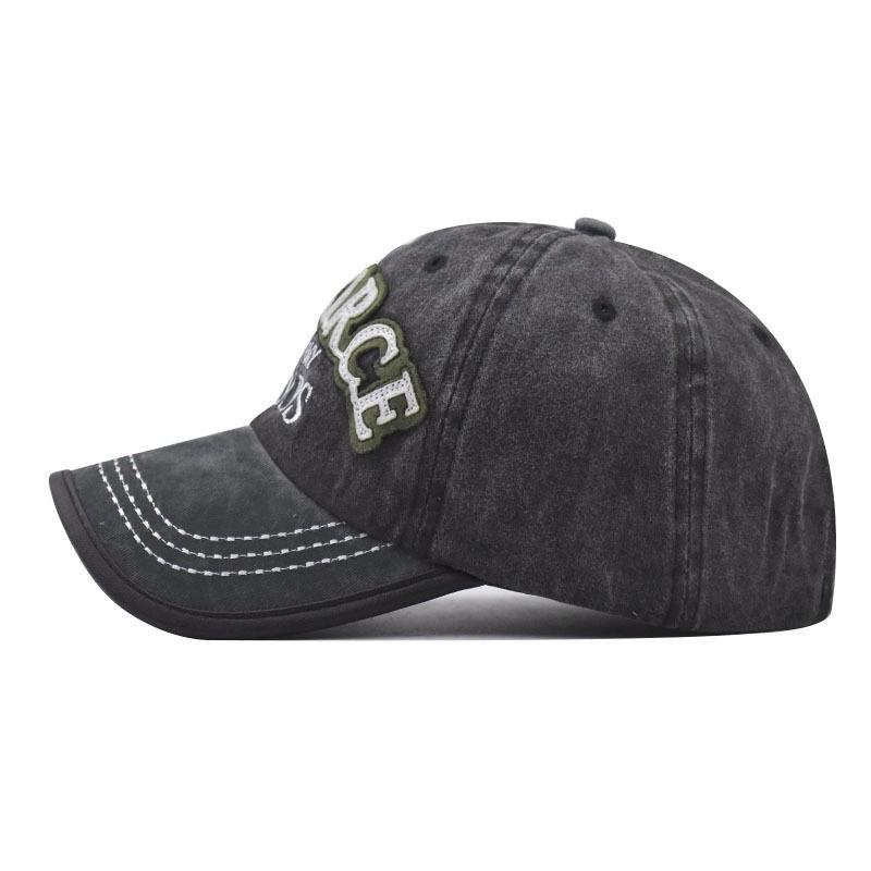 Hot Sale Unisex Cap U.S.ARMY Embroidery Vintage Leather Edging Baseball Cap Men Women Casual Outdoor Dad Hats