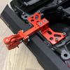 RC Aluminum Tow Trailer Hitch Shackle Hook for Axial SCX6 Upgrade 1/6 Scale Rear Bumper RC Crawler,Red