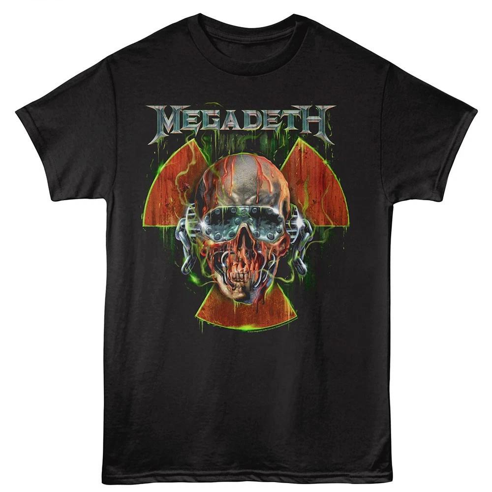 Megadeth Thrash Music Vic Head & Radioactive Symbol Men s T Shirt 2XL