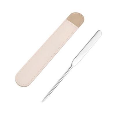 Stainless Steel Stick Makeup Spatula, Silver, 1 Piece
