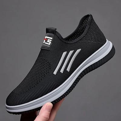 Mode Zomer Mesh Ademende Loafers Mode Casual Heren Sneakers Comfortabele Wandelschoenen Instappers Dikke Zool Werkschoenen 2024 Nieuw
