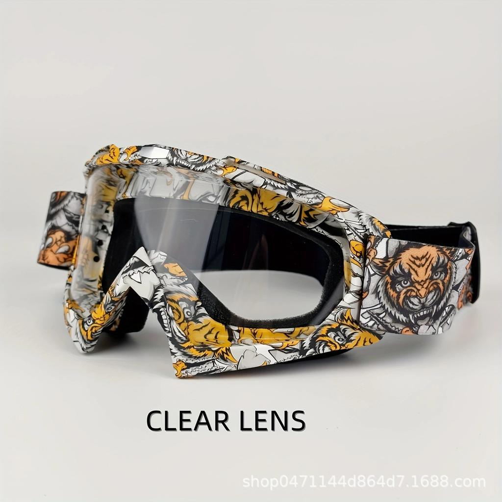 Goggles Riding Glasses Outdoor Motorcycle Off-Road Goggles ATV Men's and Women's Mountain Bike Bike Windshield Lenses