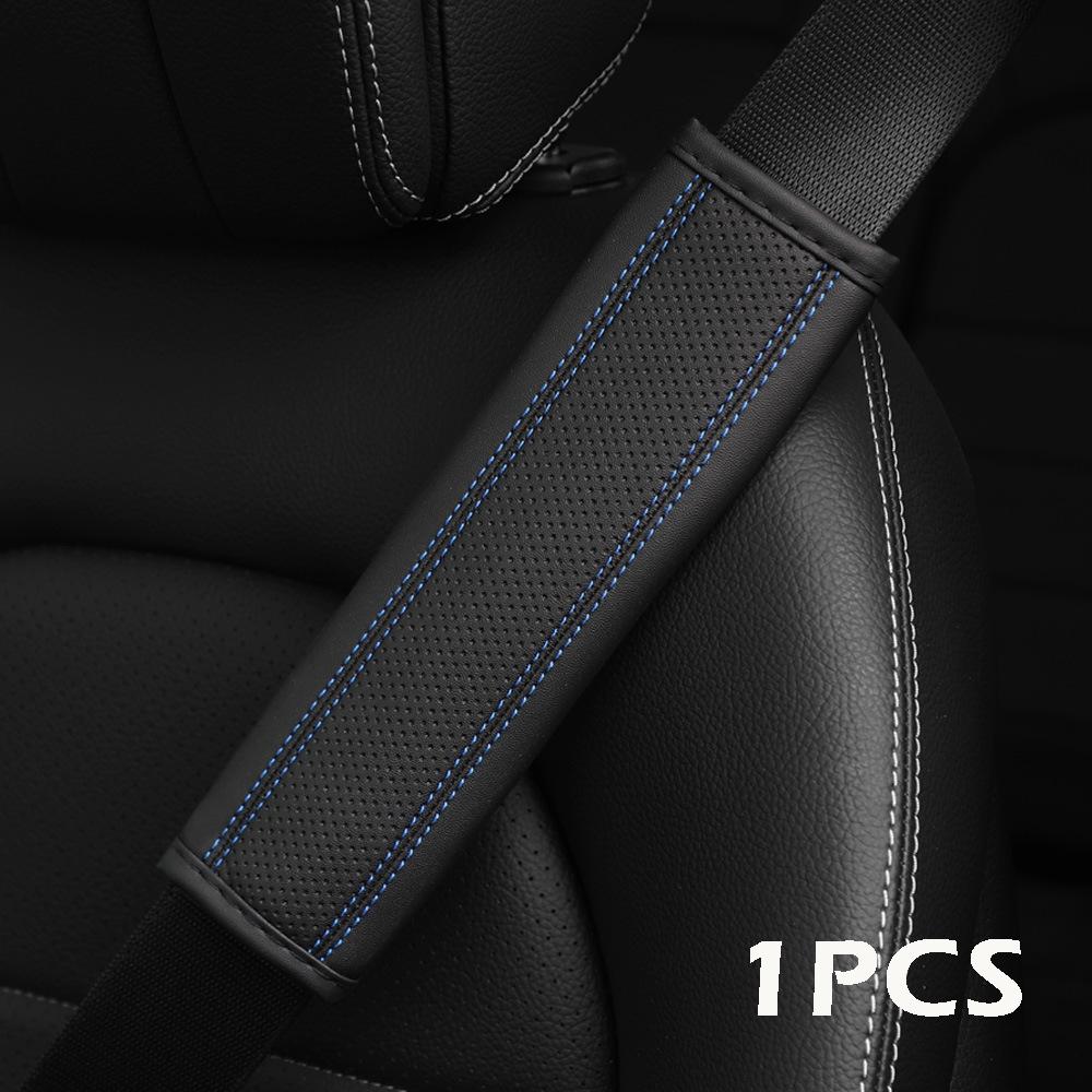 Car Accessories Seat Belt PU Leather Safety Belt Shoulder Cover Breathable Protection Seat Belt Padding Pad Auto Interior