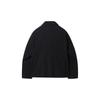 Customellow Black Pleats Work Jacket Cwjam25433bkx
