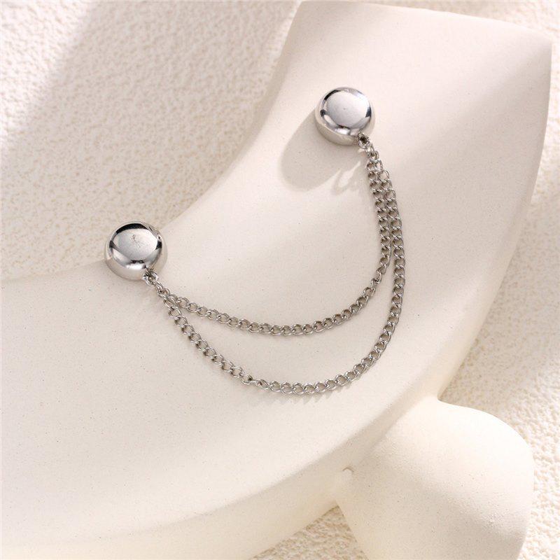 Magnetic No-Sew Sleeve and Trouser Fixing Buckle with Anti-Slip Chain