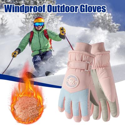 Winter Ski Gloves Windproof Thermal Gloves Cold Weather Outdoor Sports Warm Gloves with Touchscreen