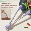 Non-Stick Silicone Kitchen Tongs – Cat Paw Design Heat Resistant Tongs for BBQ & Salad